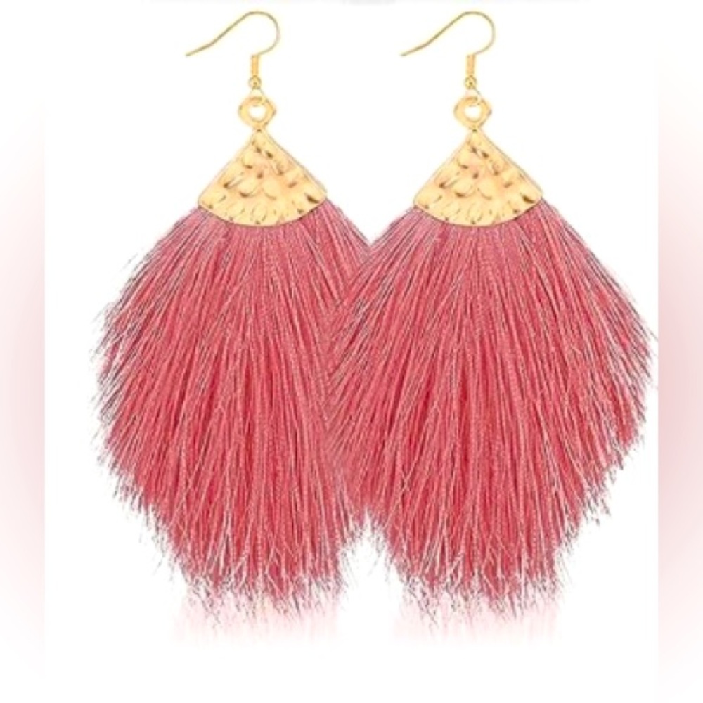 🌟Host Pick🌟Pink Fringe Earrings